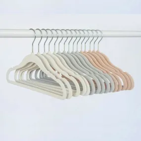 3 sprouts velvet non-slip hangers 15pk - assorted