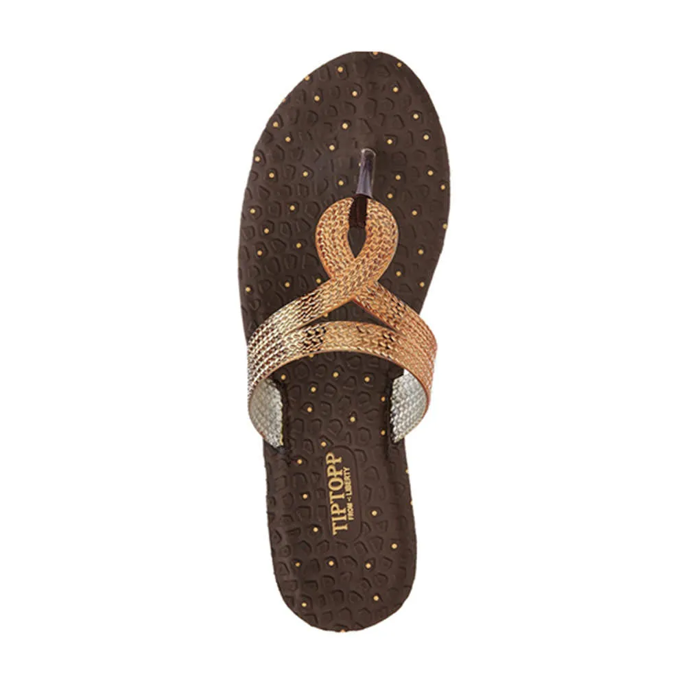 A-HA By Liberty ETHNIC-05 Women Ethnic Copper Slippers