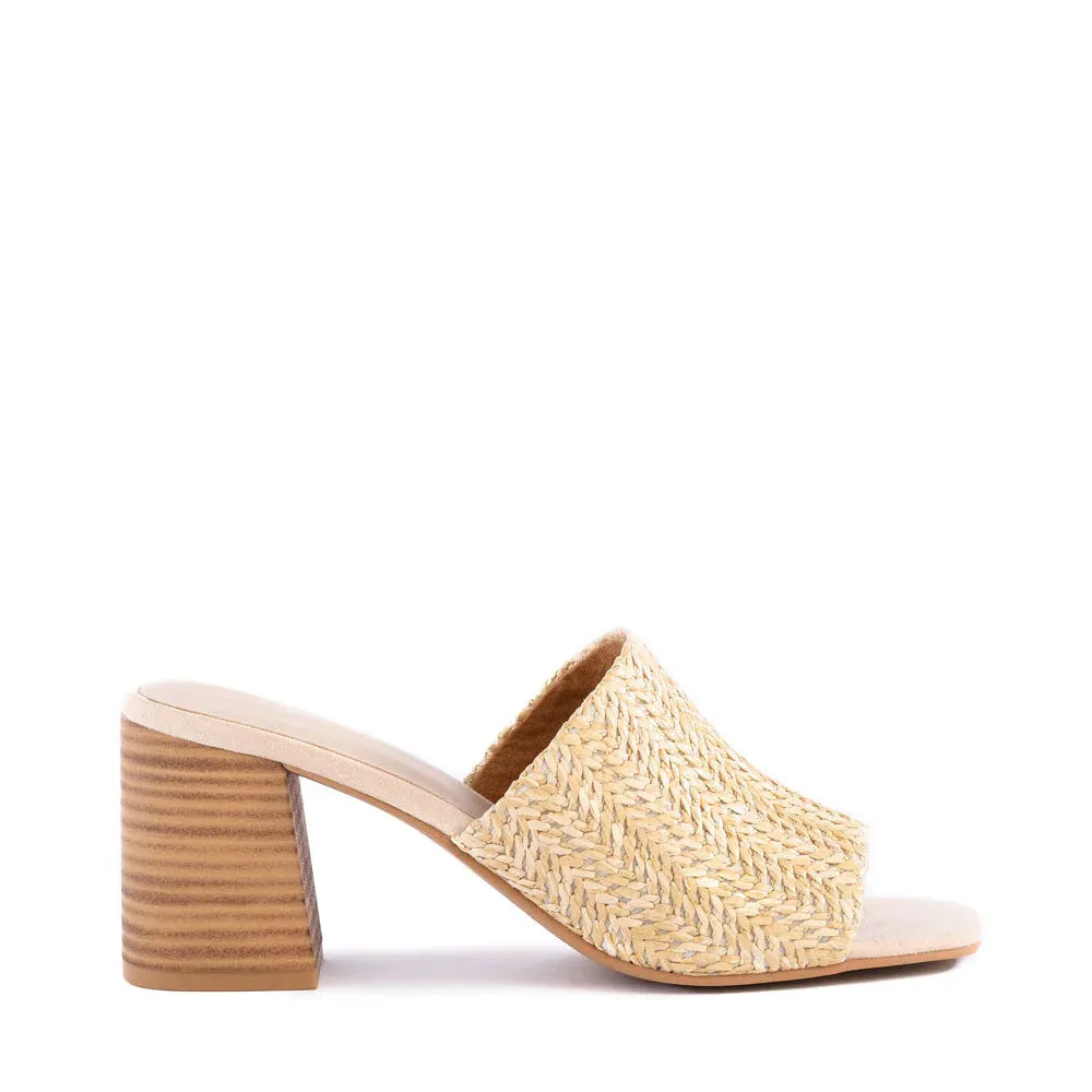 Adapt Raffia Sandal - Natural Raffia