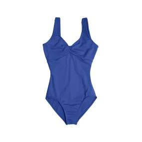 Adult Pinch Front Empire Waist Leotard - Celestine Blue