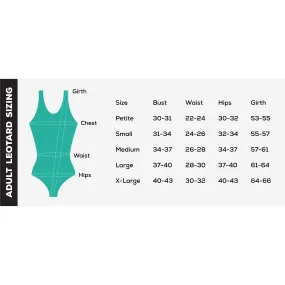 Adult Pinch Front Empire Waist Leotard - Hunter Green