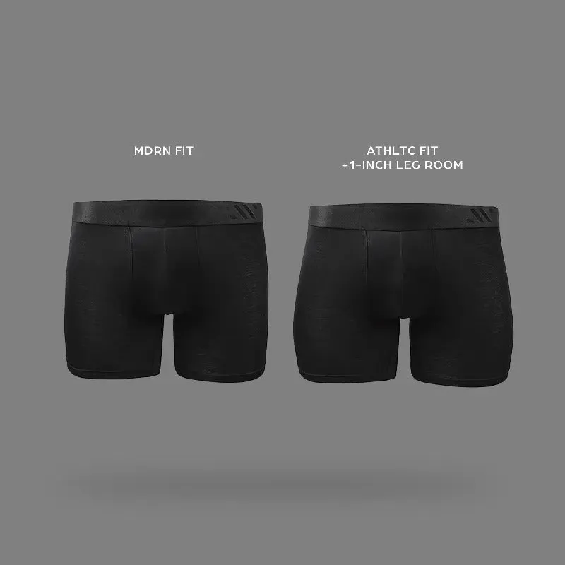 ALPHX Comfort Class Boxer Brief - Athletic Fit - Midnight Black | ALPHX.com