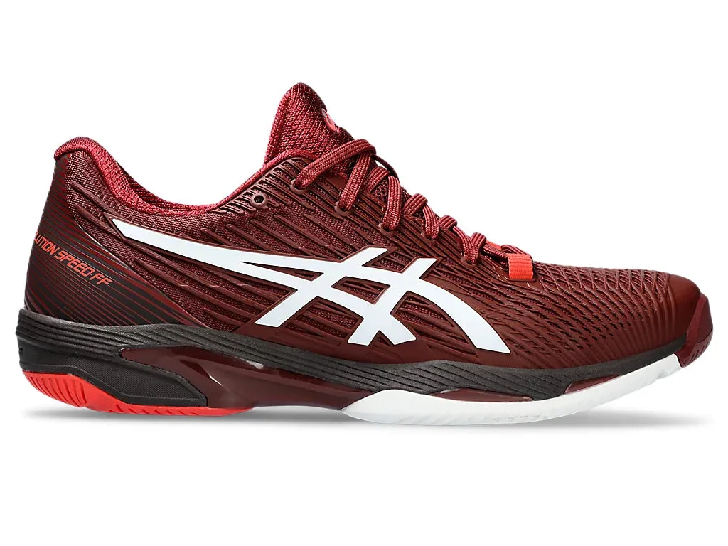 Asics Solution Speed FF 2 Tennis Shoe - Antique Red/White