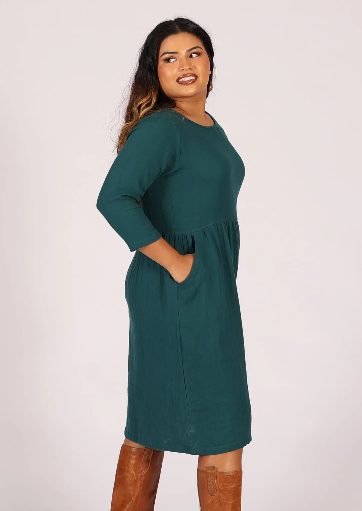 Avery Dress Deep Teal