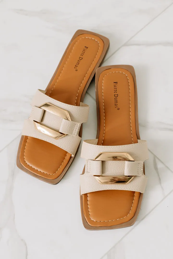 Chance Slide Sandals | Nude