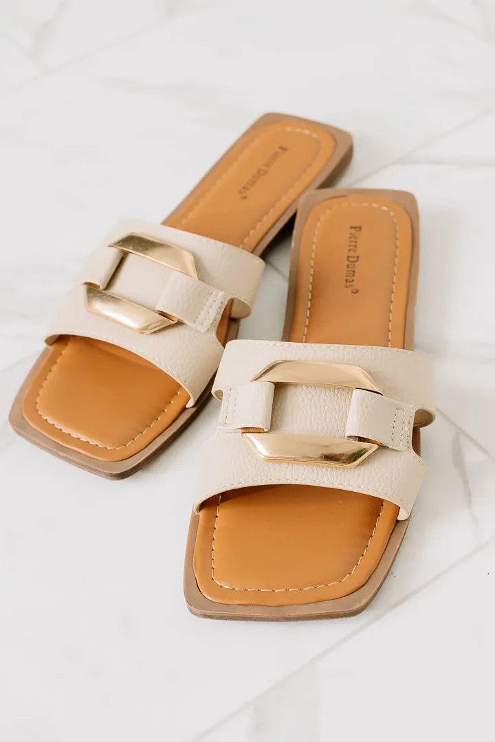 Chance Slide Sandals | Nude