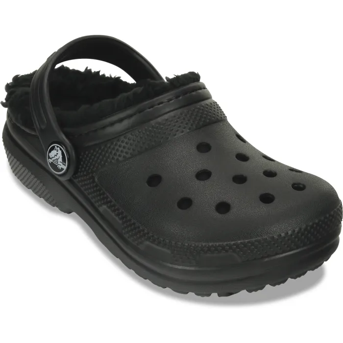 Crocs junior sized classic lined clog 207010-060 black