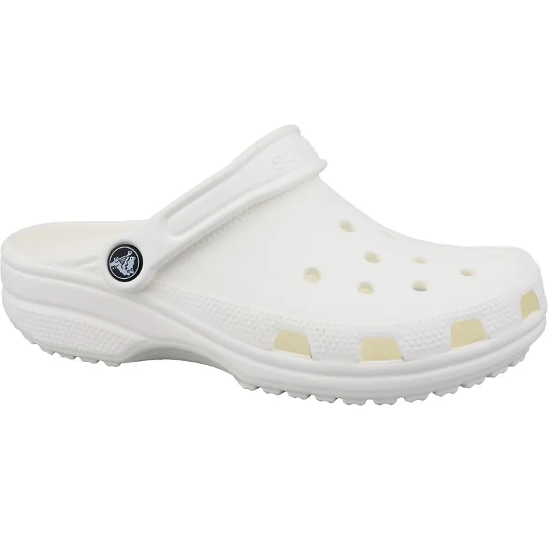 Crocs Unisex Classic Clog Slippers - White