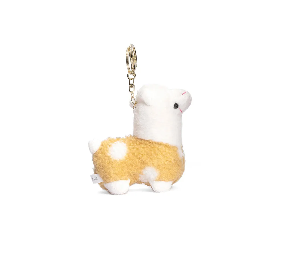 Cute Plush Alpaca Keyring