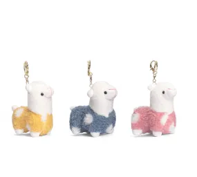 Cute Plush Alpaca Keyring