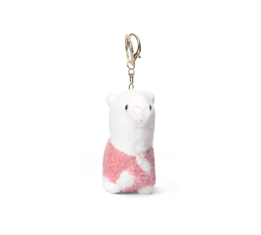 Cute Plush Alpaca Keyring