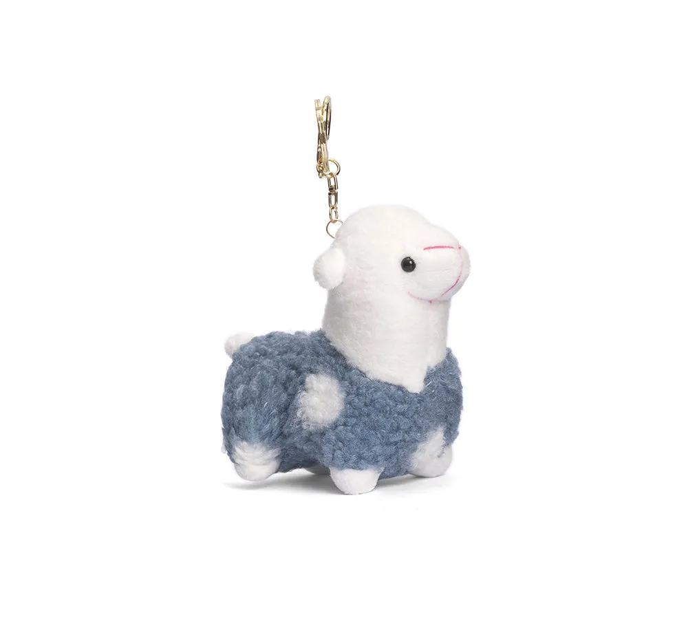 Cute Plush Alpaca Keyring