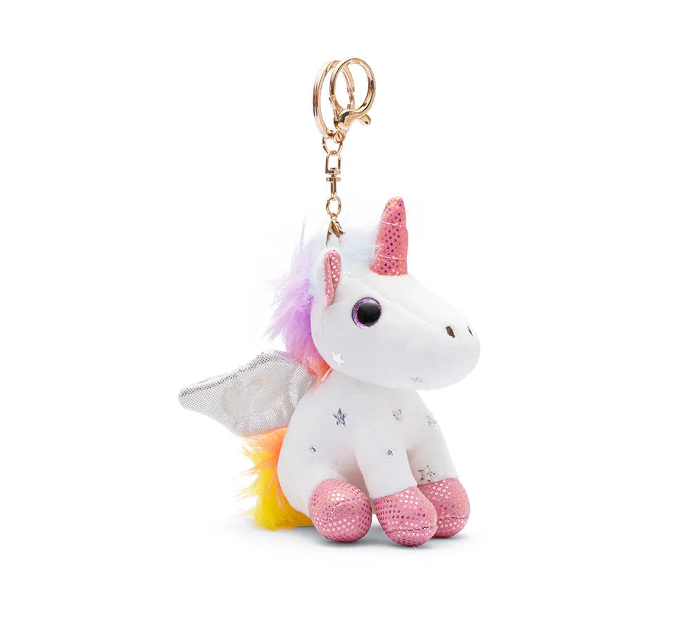 Cute Plush Unicorn Keyring