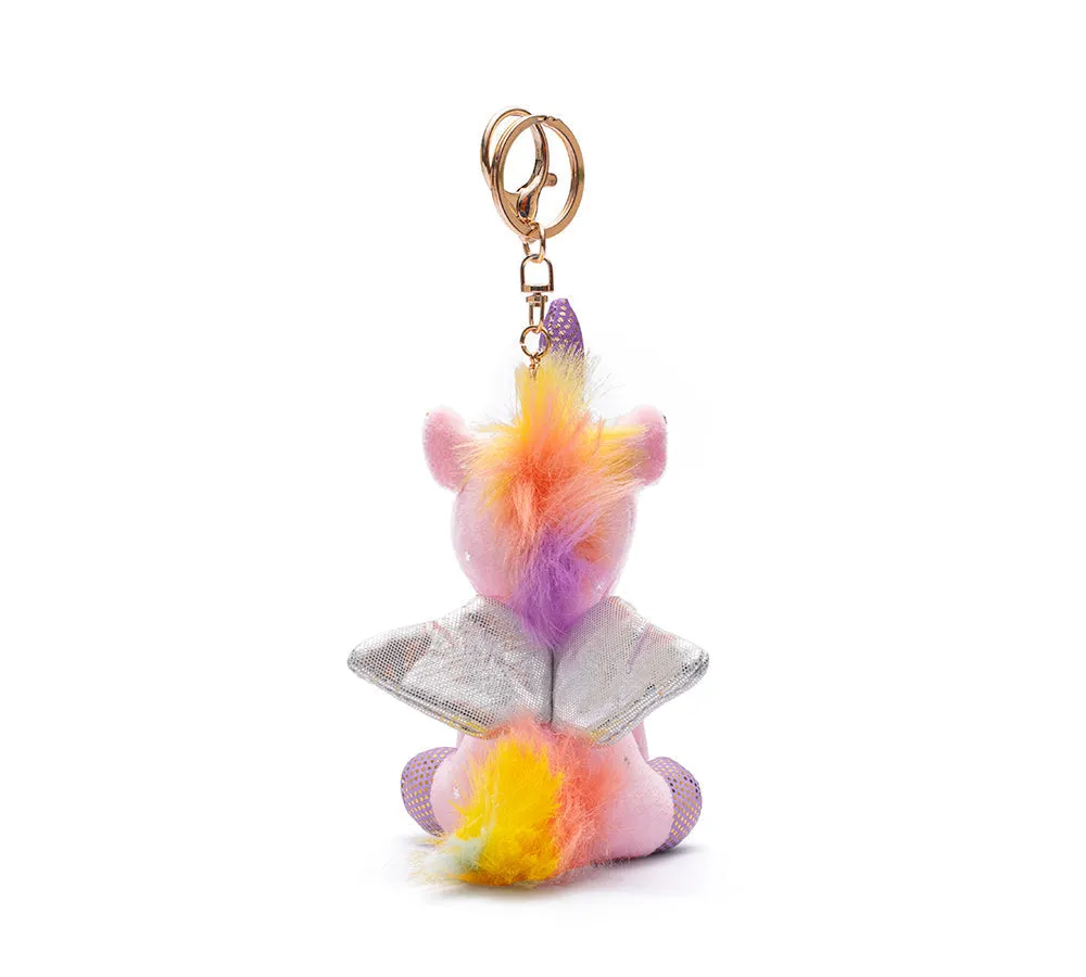 Cute Plush Unicorn Keyring