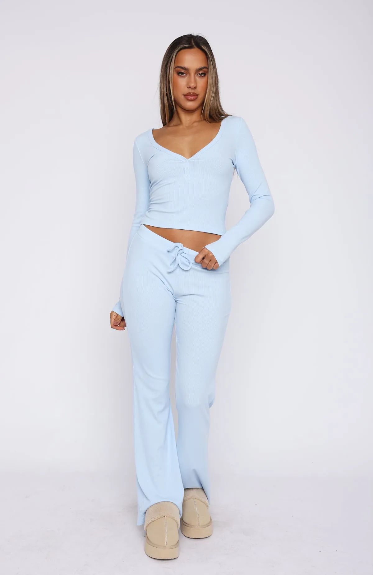 Don't Wake Me Up Pyjama Set Baby Blue