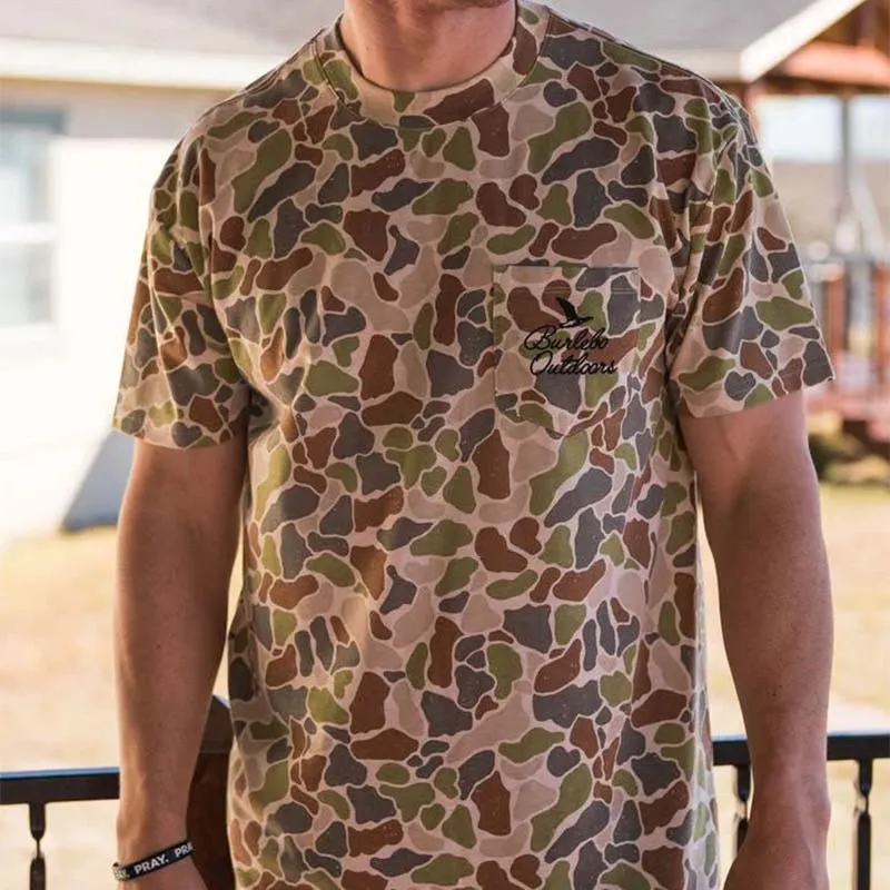 Driftwood Camo Pocket Short Sleeve T-Shirt