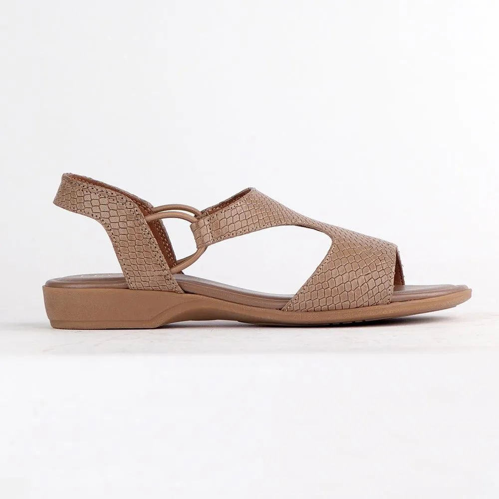 Froggie Ida Leather Comfort Sandal - Stone