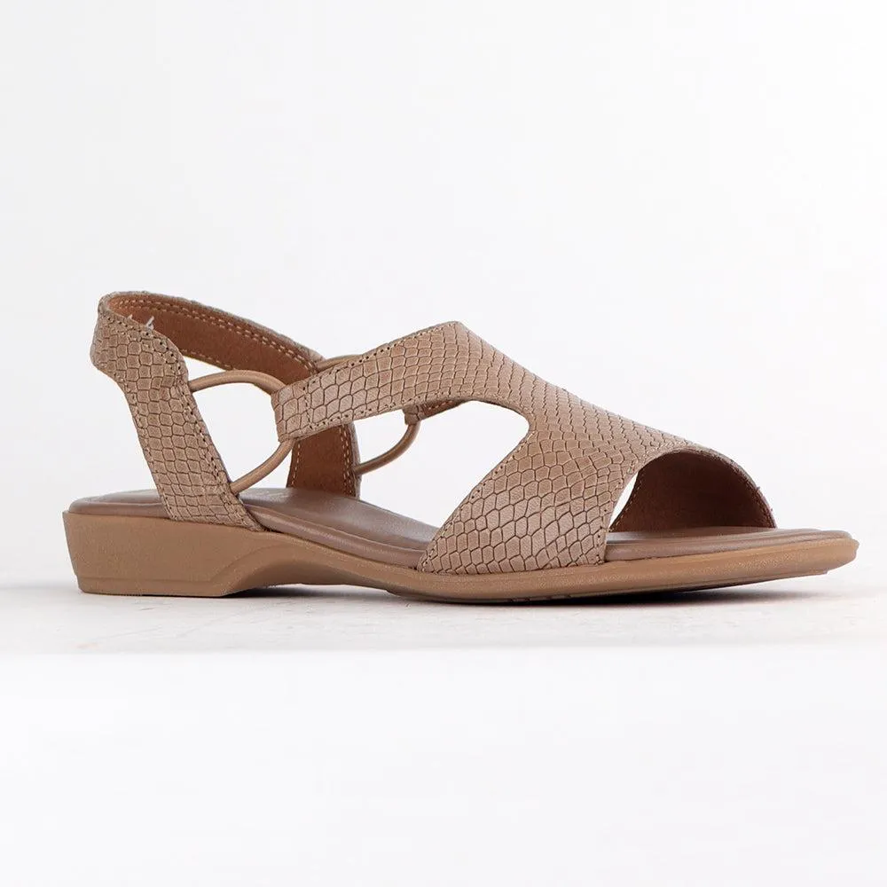 Froggie Ida Leather Comfort Sandal - Stone