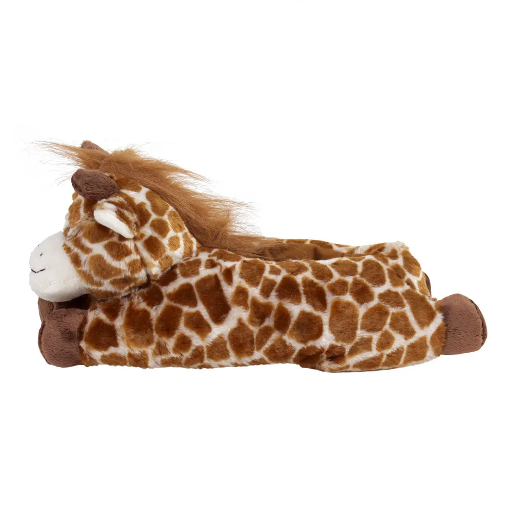 Fuzzy Giraffe Slippers