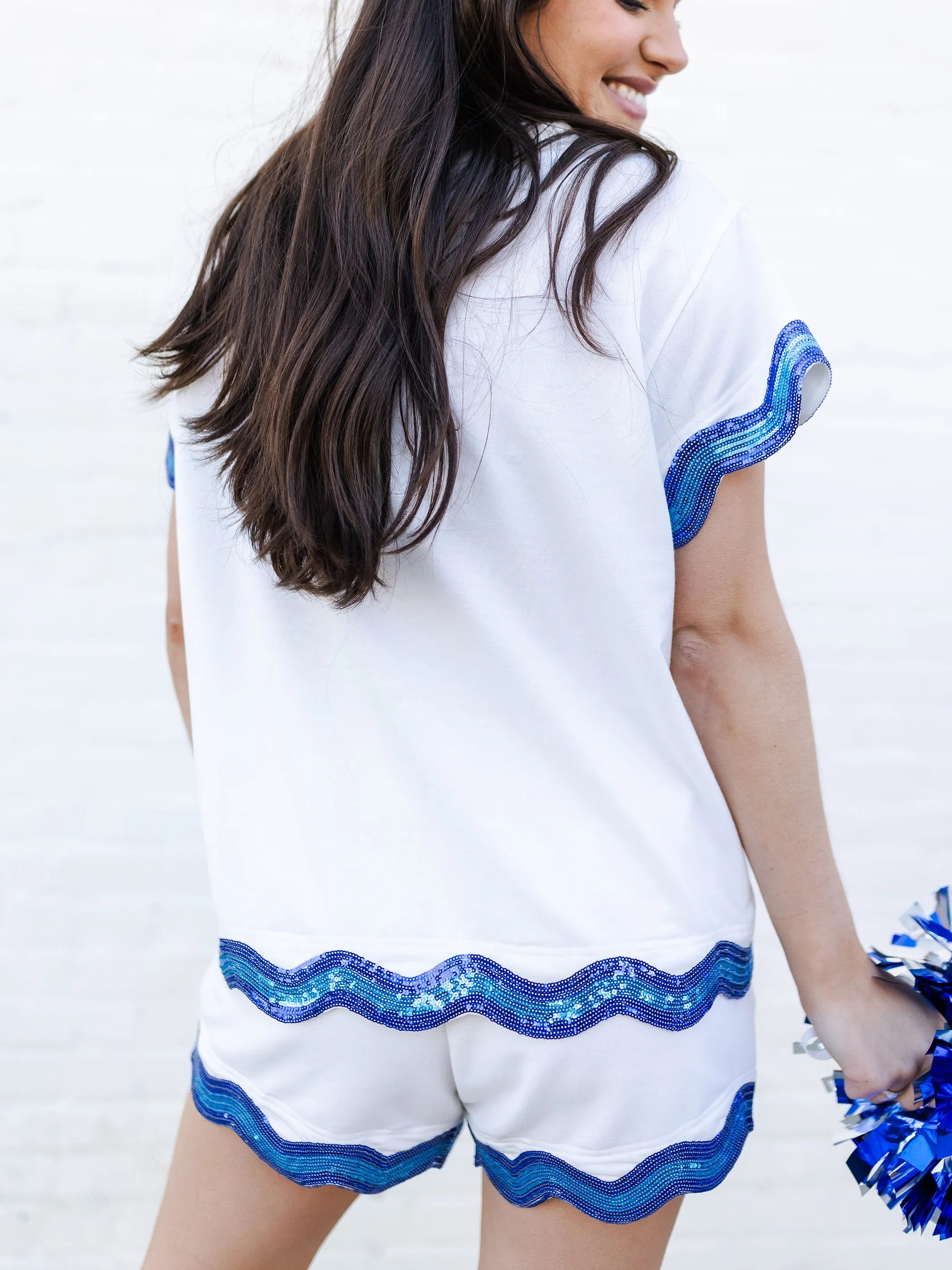 Ginny Top | Blue   White