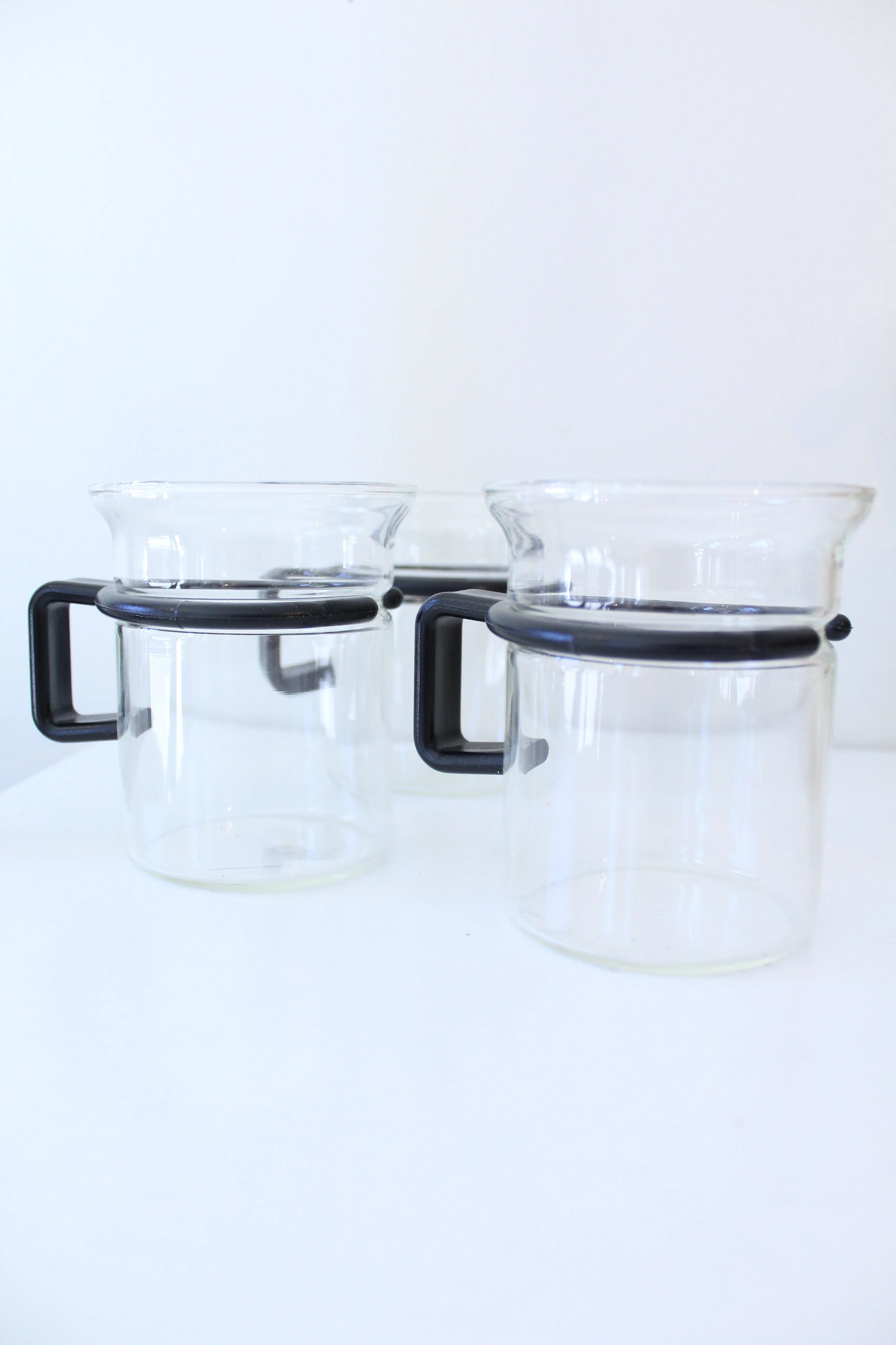 Glass Bodem Espresso Mugs Set of 3