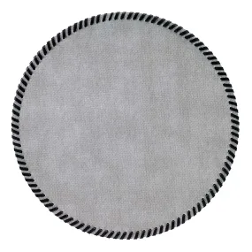 Grey Whipstitch 15" Placemat S/4