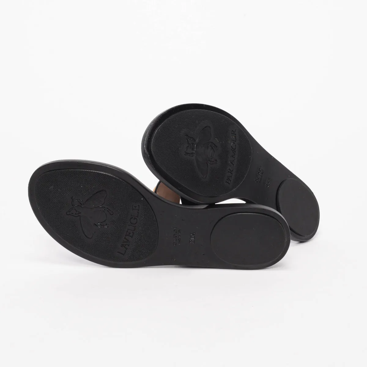 Gucci Black Leather Lifford Thong Sandals 36.5