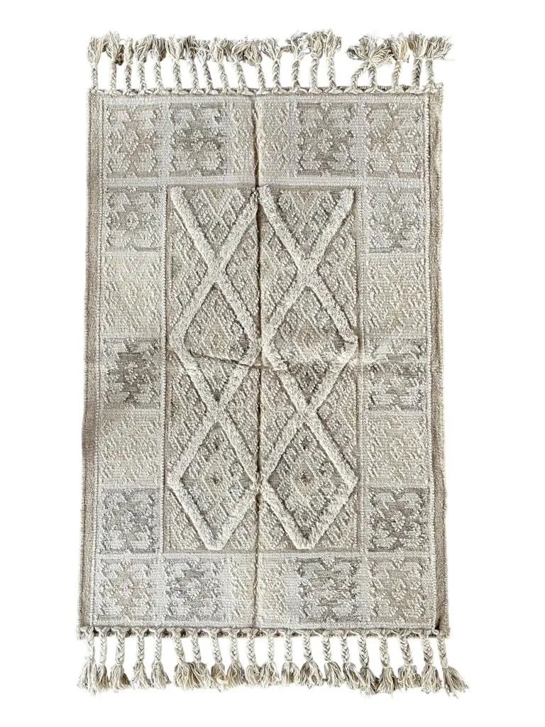 Hand Knotted Wool & Cotton RUG 28