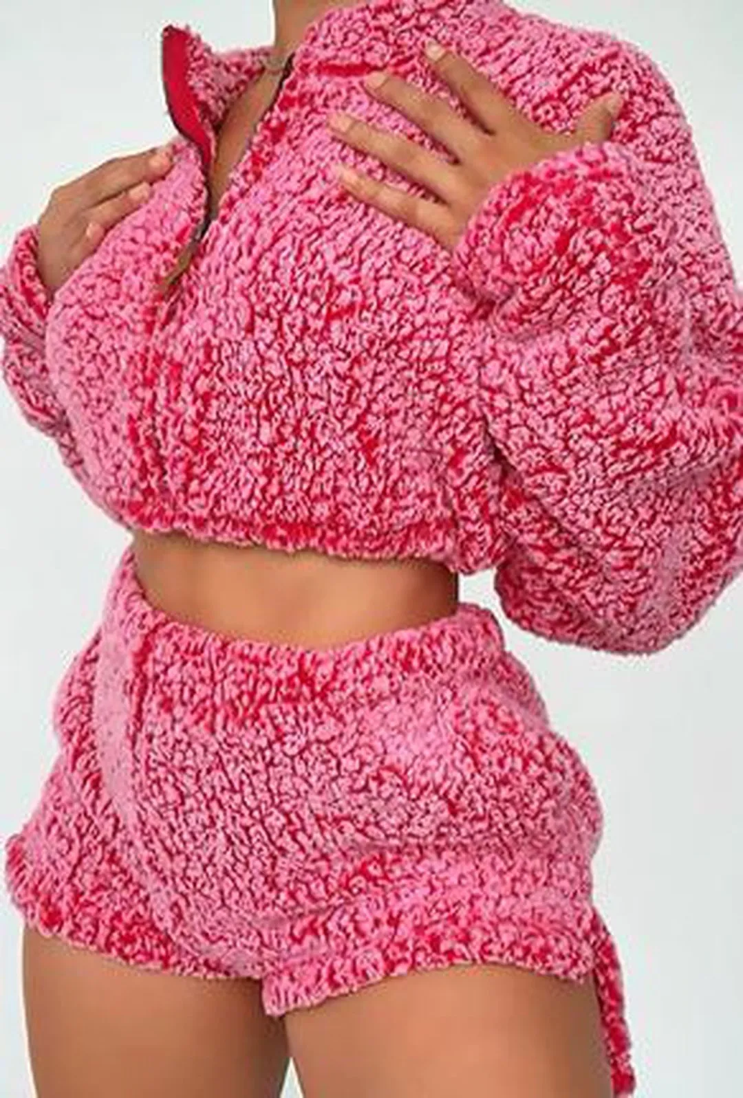 HILA - ZIP FLEECE SHORT SET