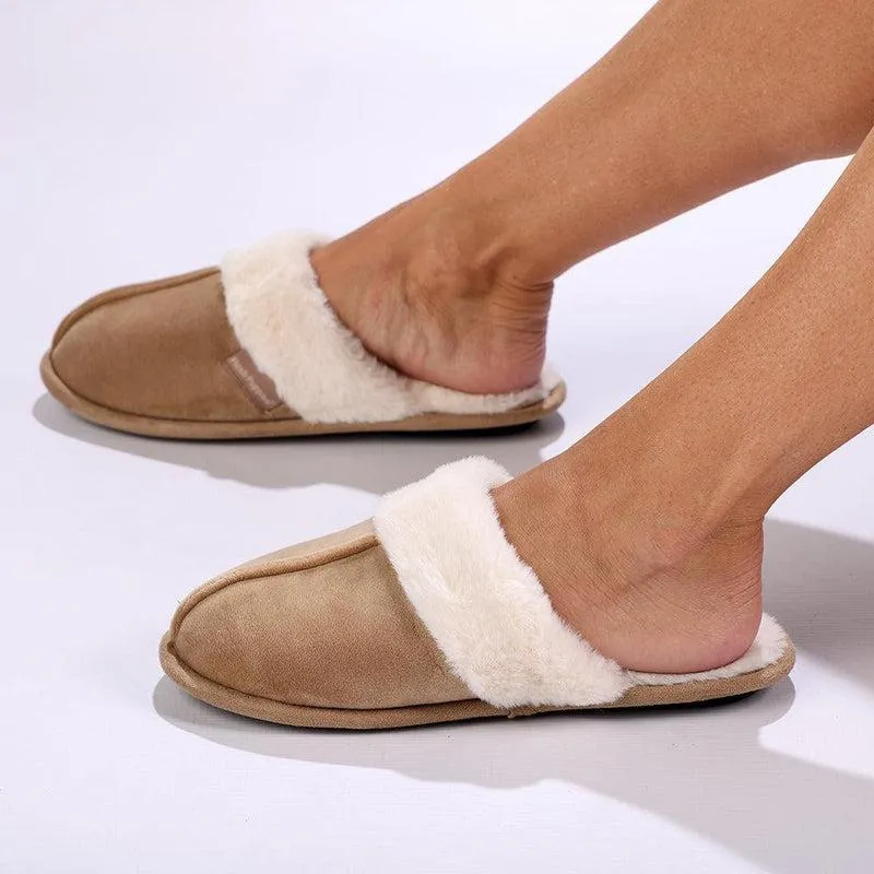 Hush Puppies Lunara Open Back Slippers -Tan