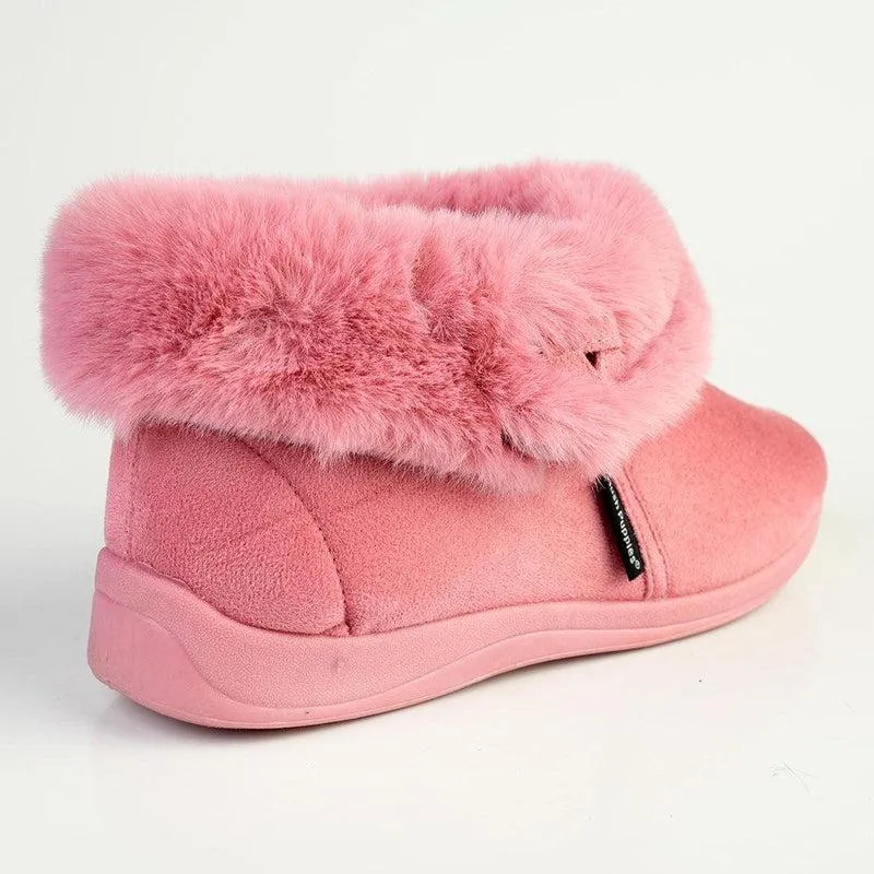 Hush Puppies Sharon Slippers - Dusty Pink