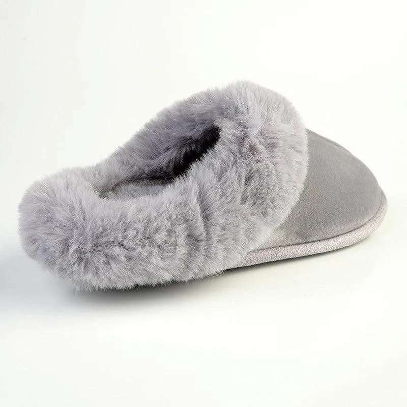 Hush Puppies Virginia Open Back Slippers - Frost Grey