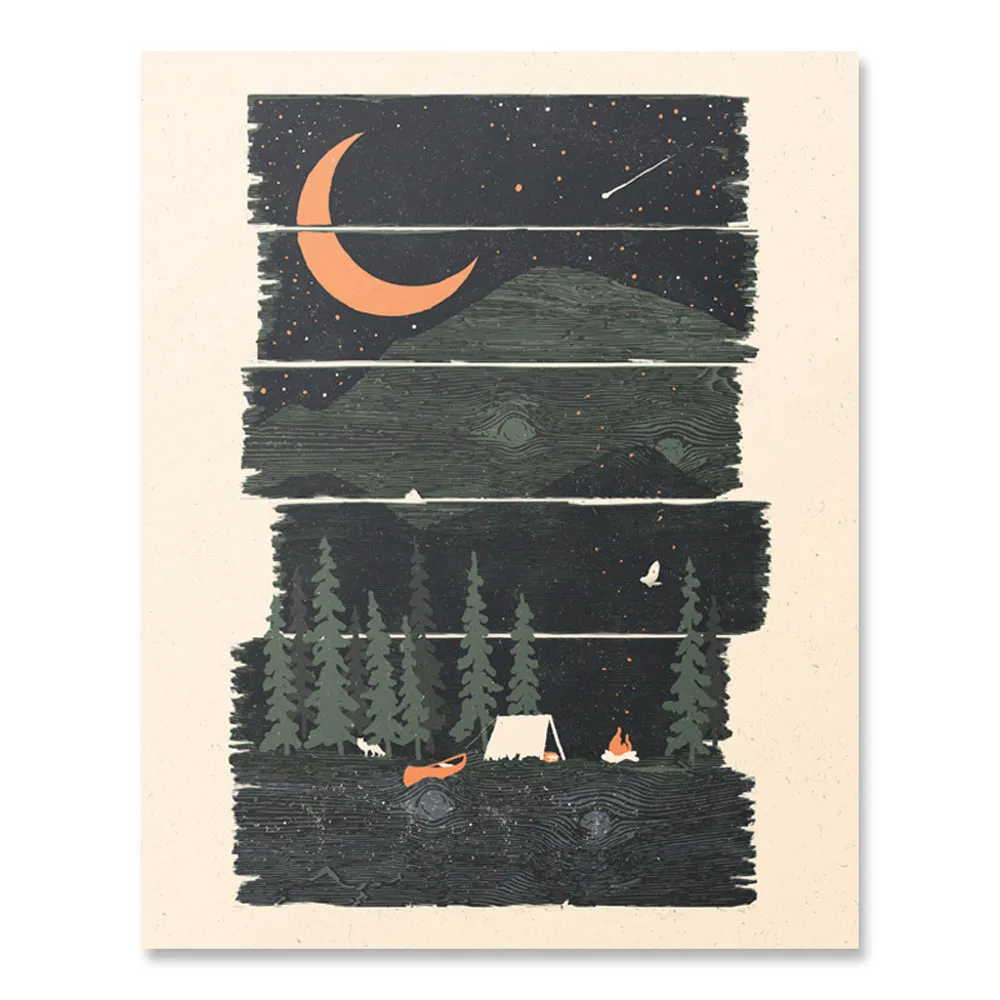 I Wish I Was Camping Print