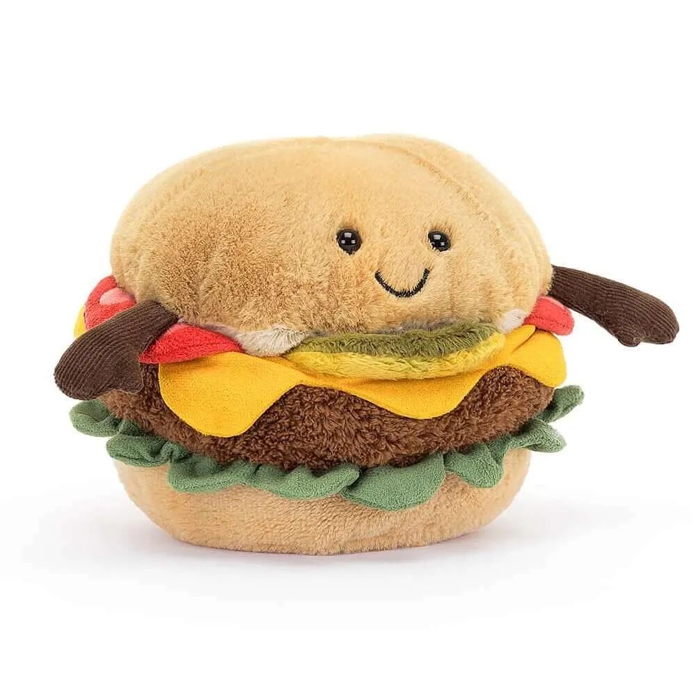 Adorable Jellycat Amuseable Burger Plush Toy