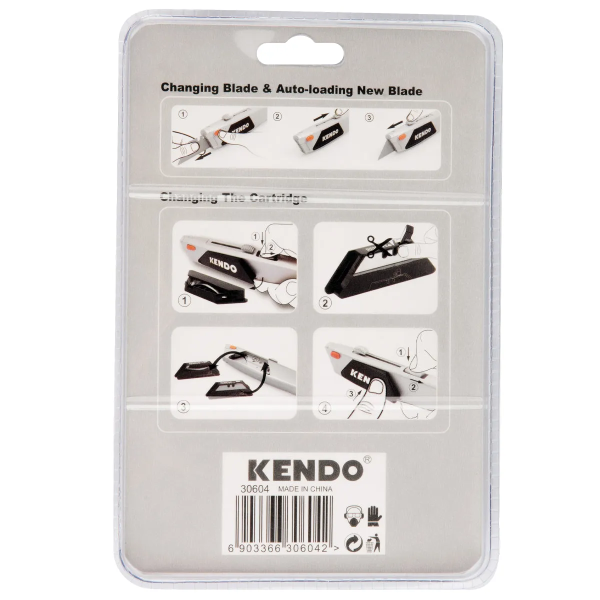 Kendo Quick Slip Cartridge Knife with 15 Piece Blade