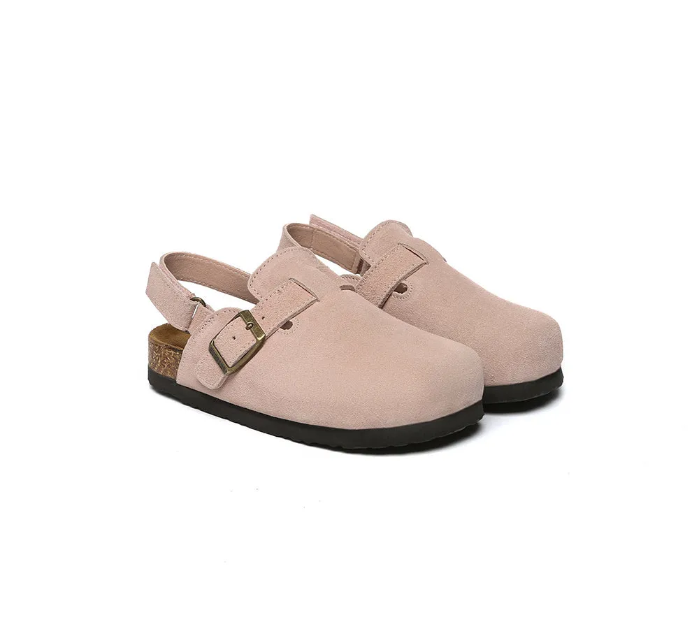 Kids Slingback Clogs with Adjustable Buckle Straps Flats Sandals