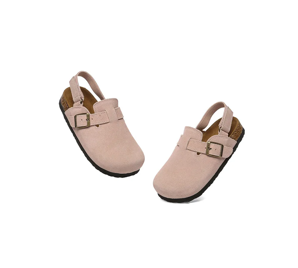 Kids Slingback Clogs with Adjustable Buckle Straps Flats Sandals