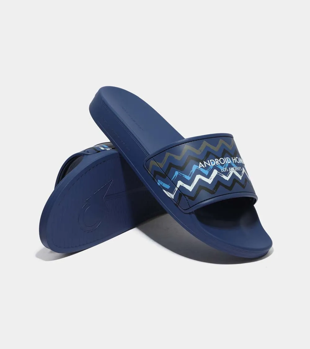 Laguna Beach Slide | Navy Multi Zigzag AHC232-05