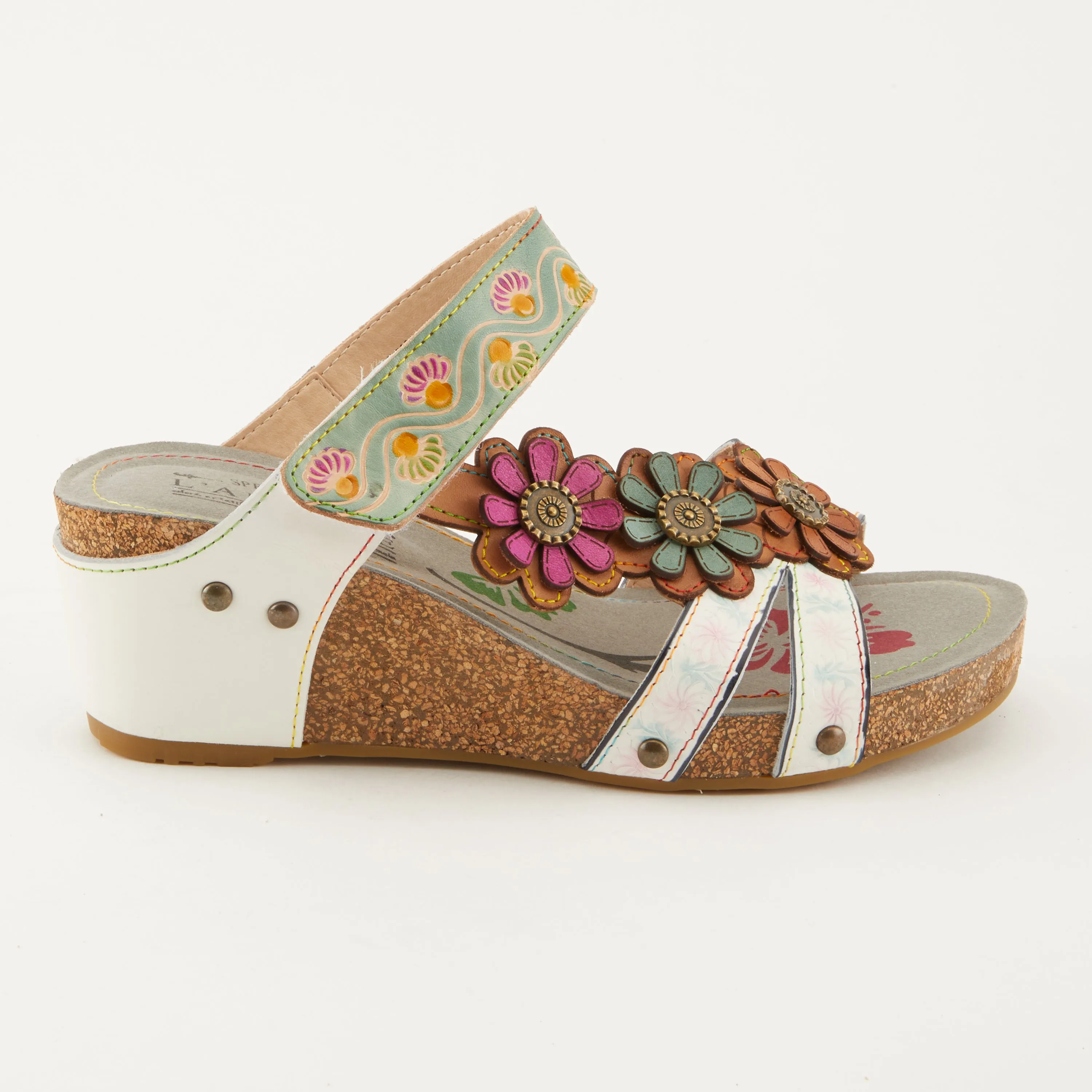 L'ARTISTE DELIGHT SLIDE SANDALS