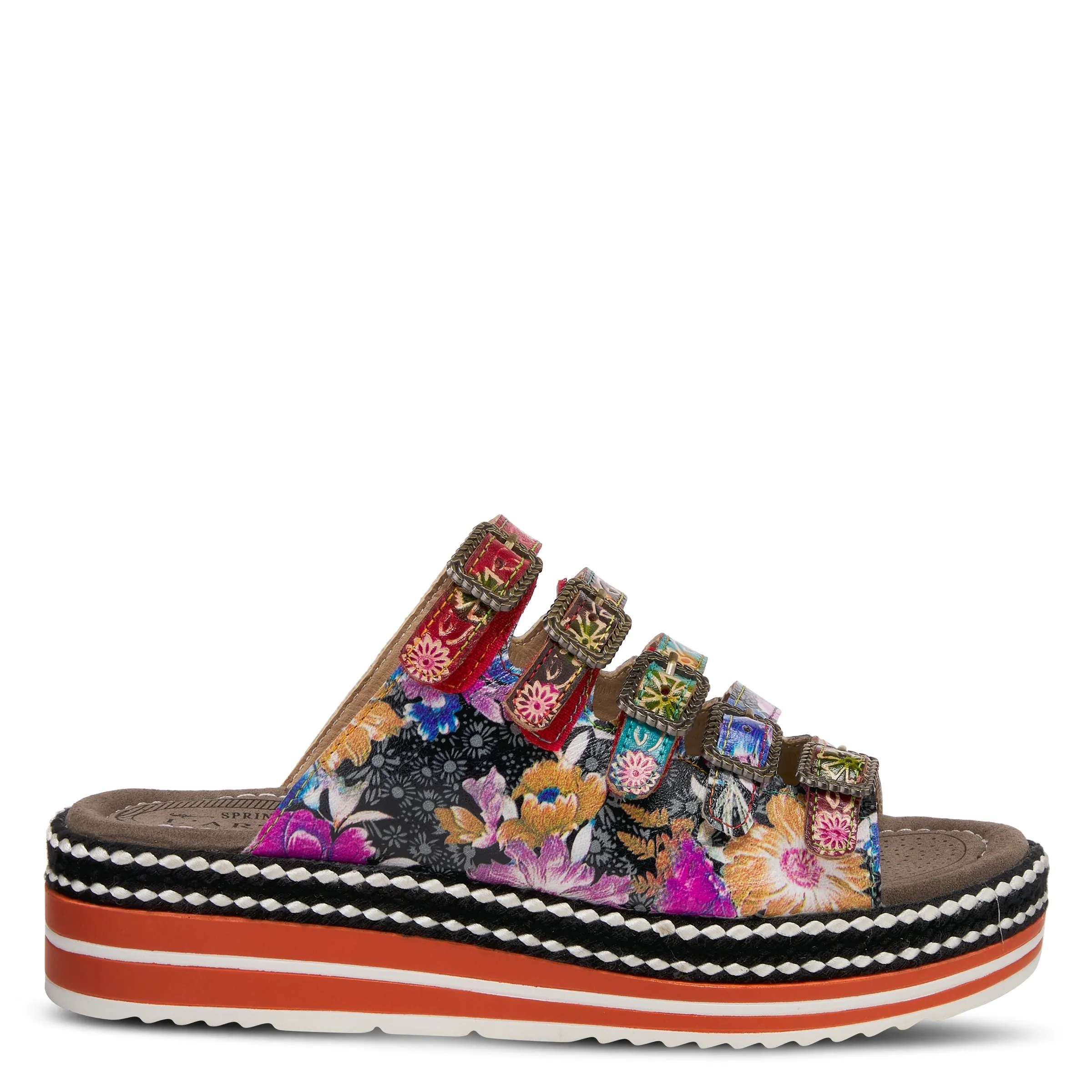 L'ARTISTE ZAZZERA SLIDE SANDALS