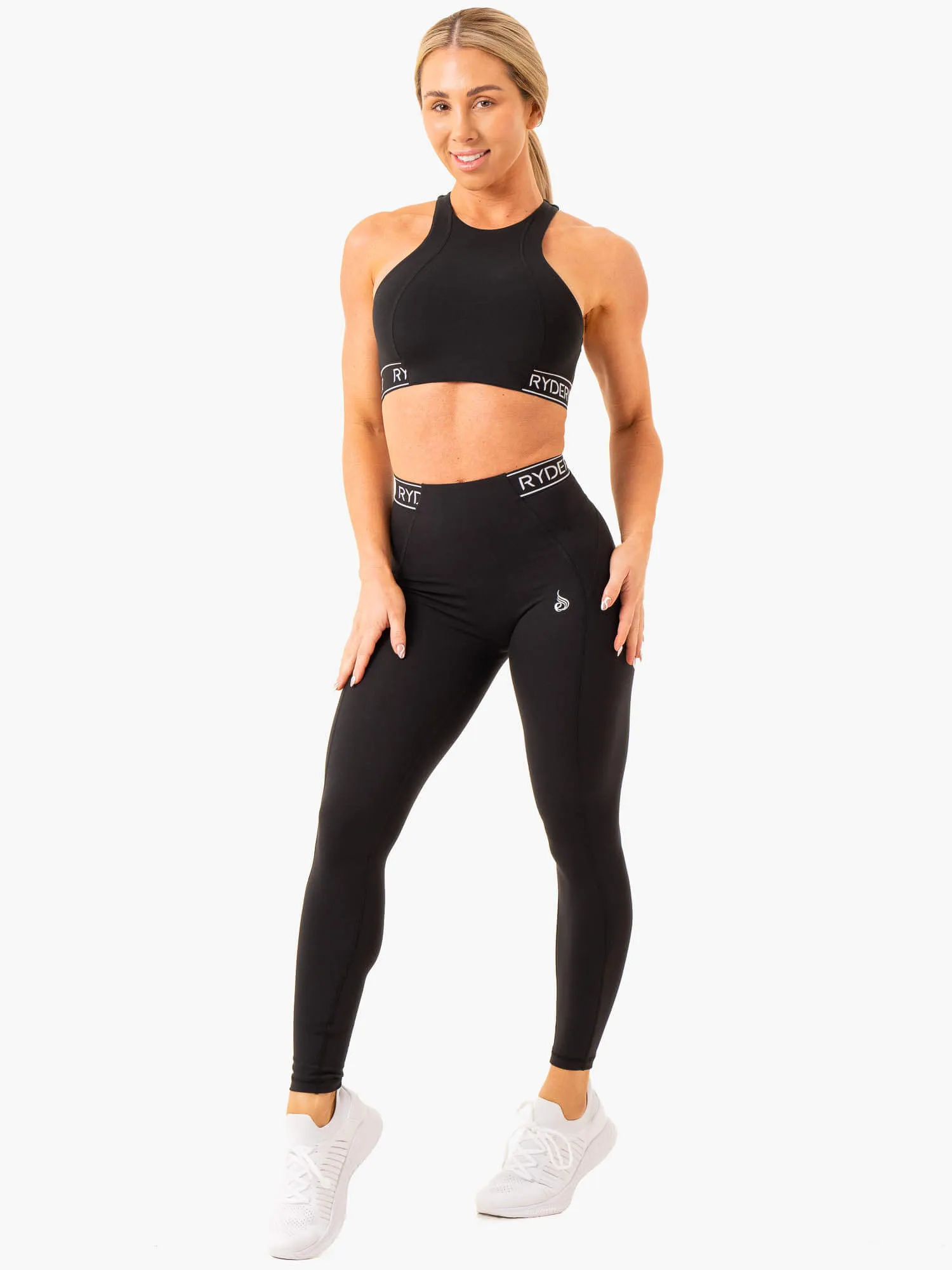 Level Up High Impact Sports Bra - Black