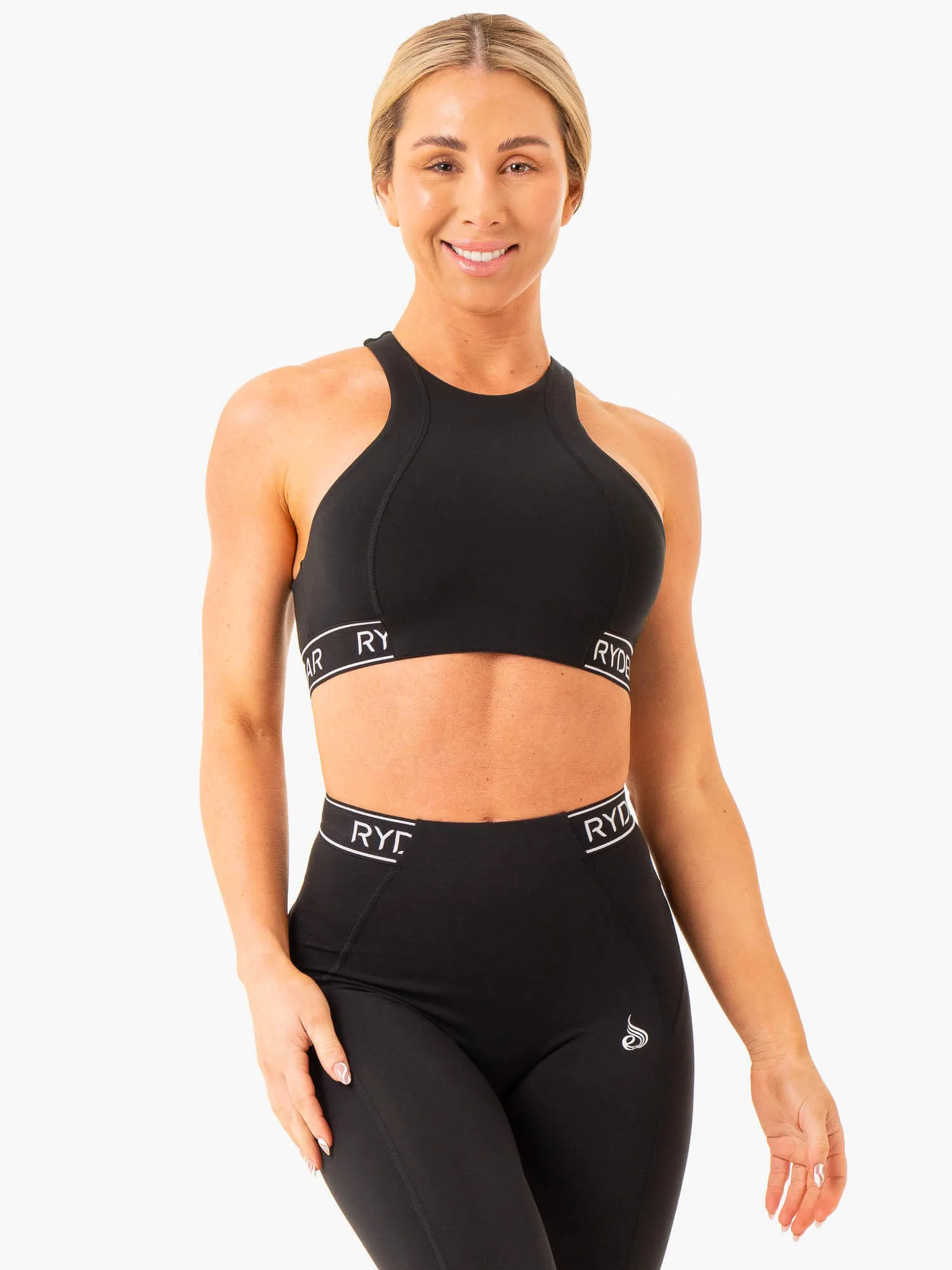 Level Up High Impact Sports Bra - Black