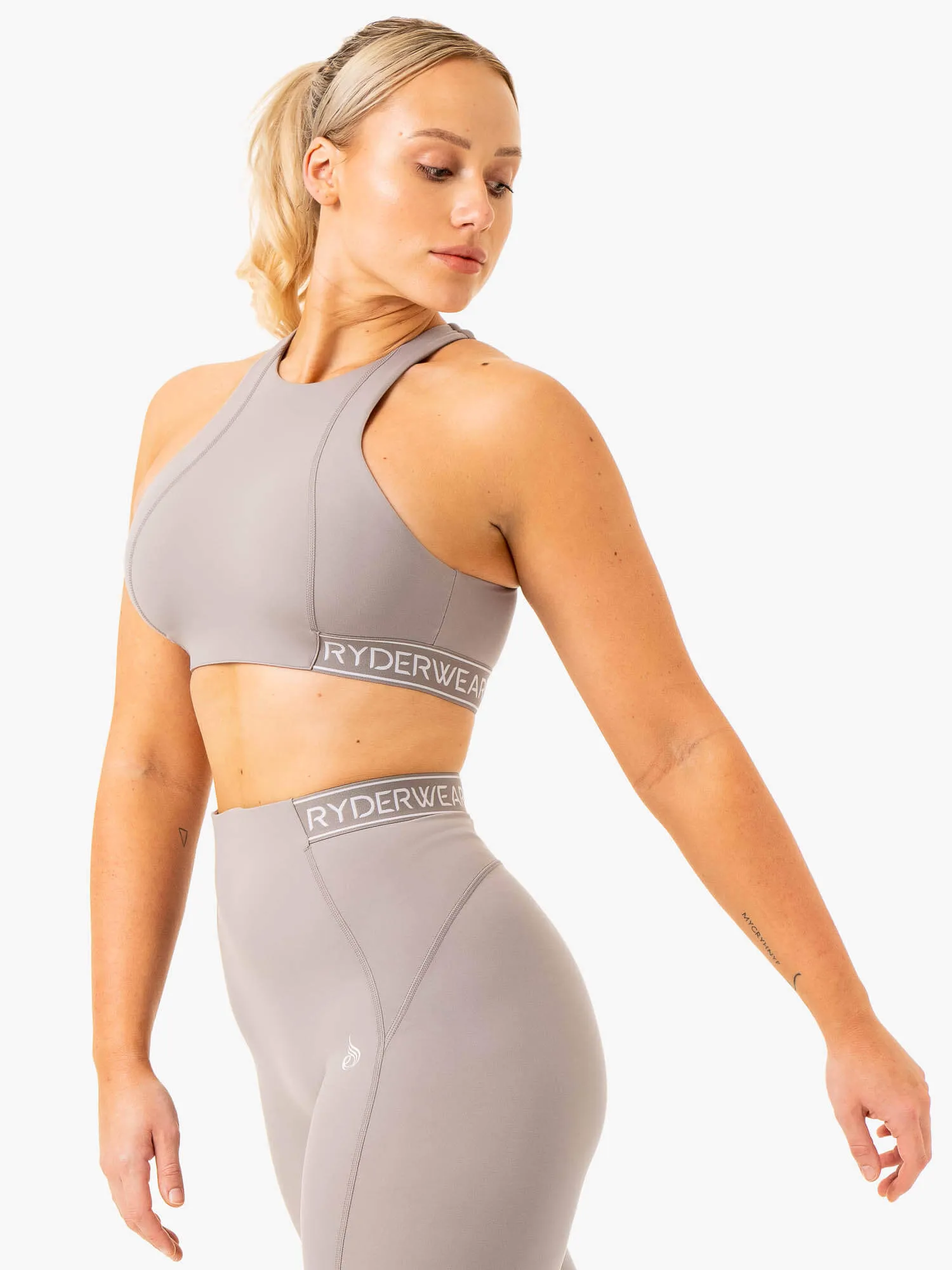 Level Up High Impact Sports Bra - Steel Grey