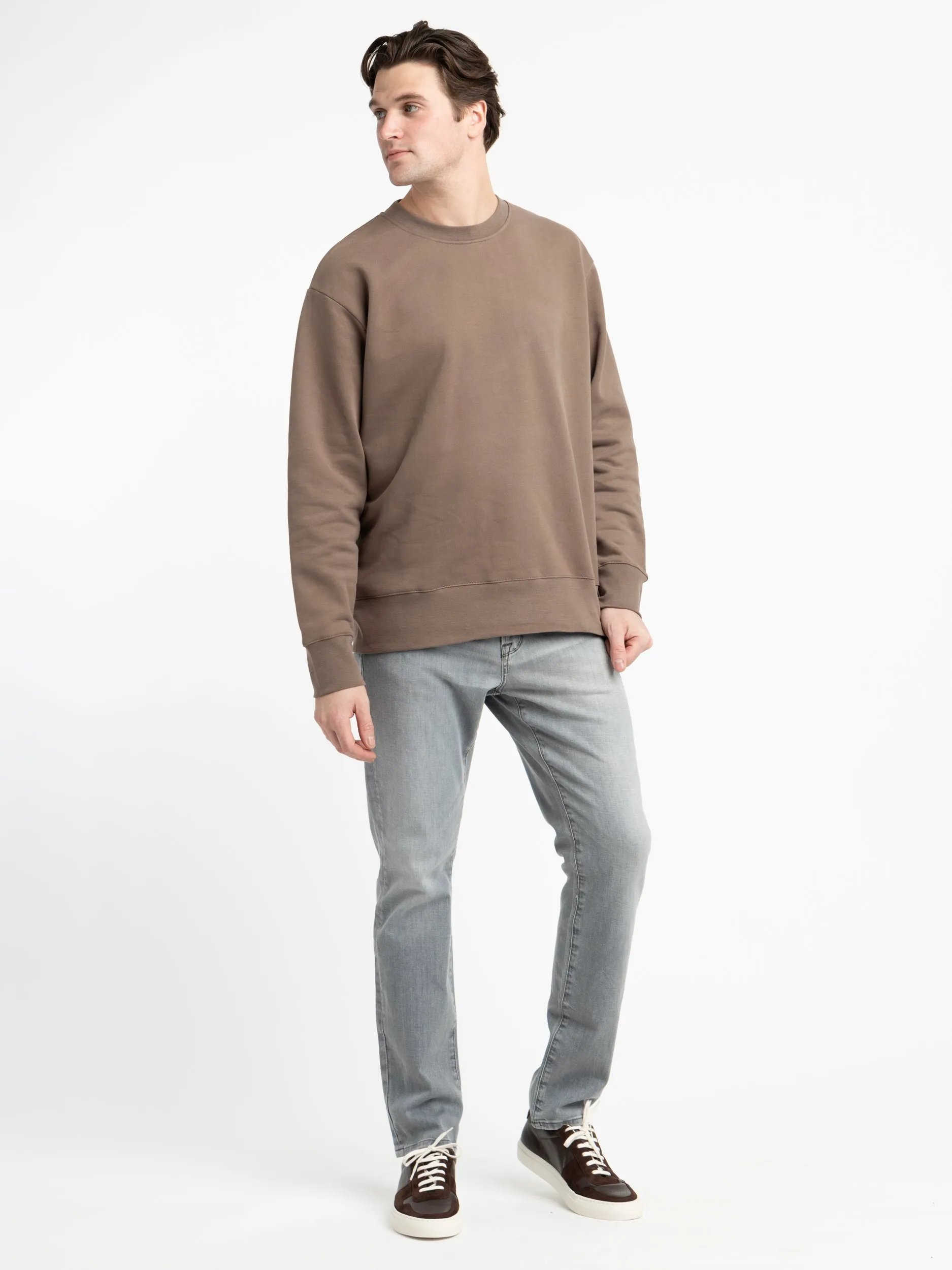 Light Brown Organic Brushed Cotton Sweatshirt