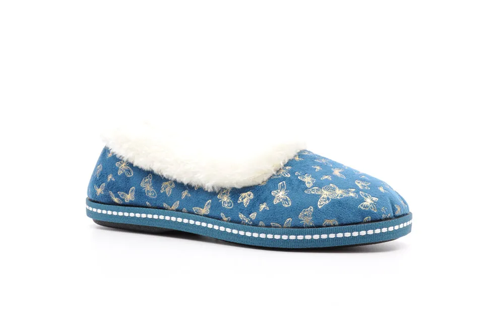 Lunar - Minerva Blue Full Slipper