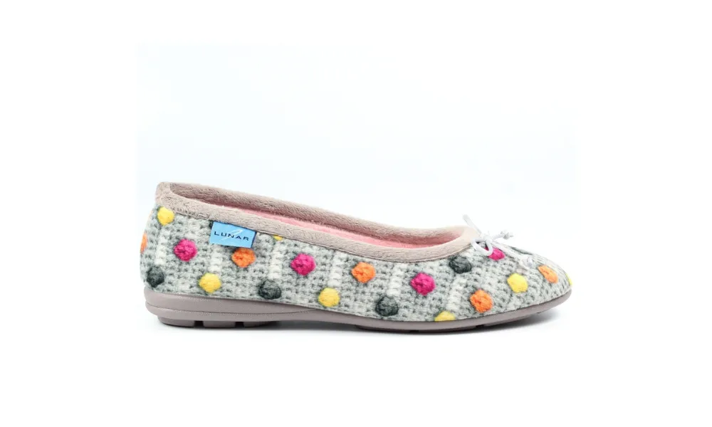 Lunar - Popple Grey Pump Slipper