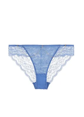 LYDIA Plus Sexy Recycled Blue Lace Hipster Panties