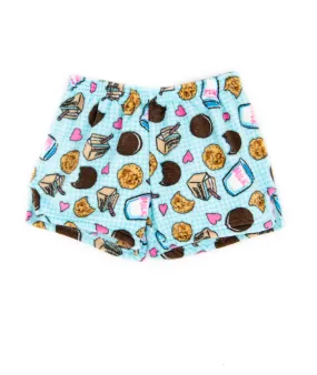 Made with Love and Kisses Girls Love Milk n Cookies Shorts