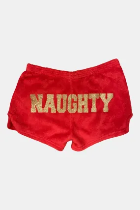 Made With Love and Kisses Red Naughty Shorts