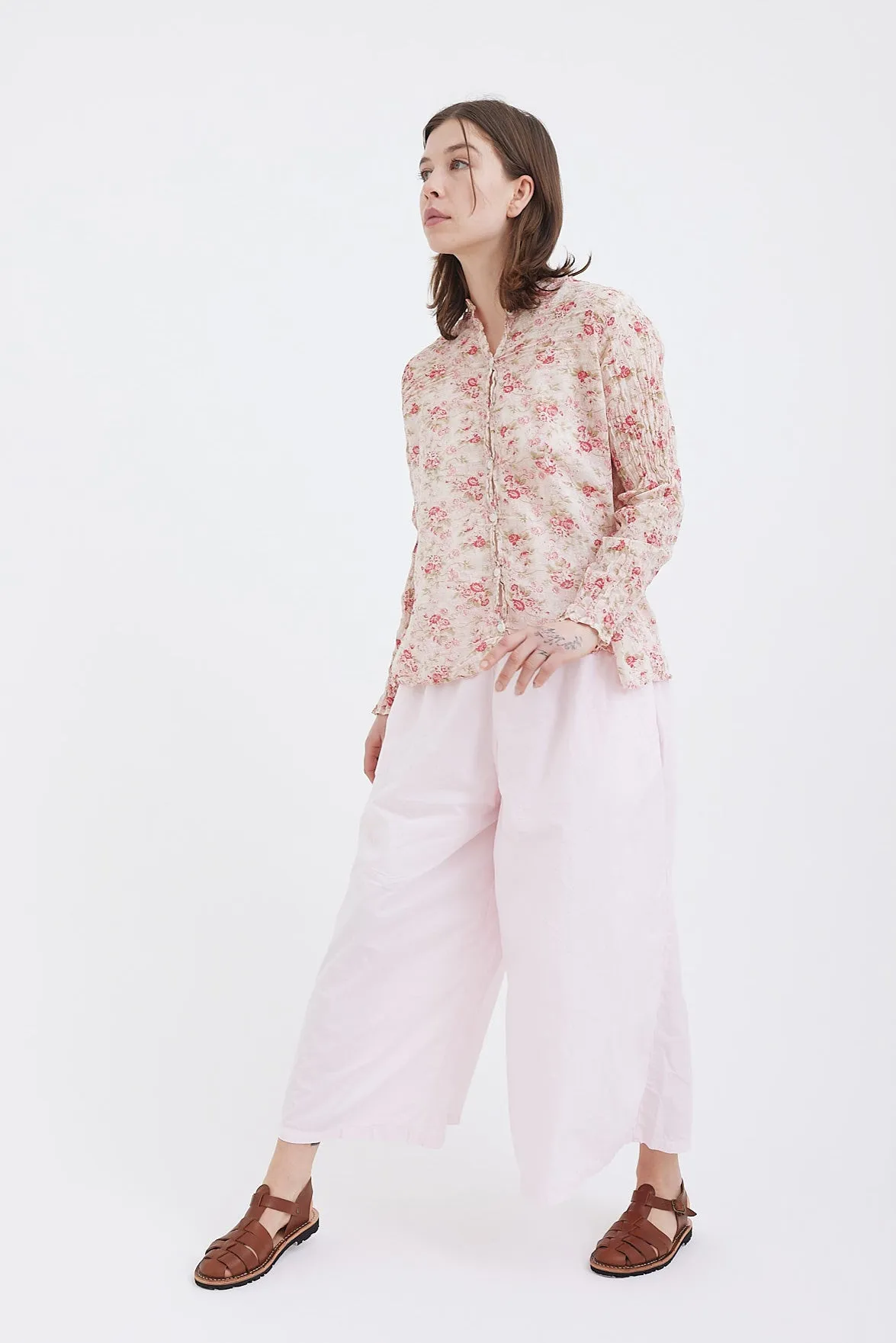 Metta - Ida Shirt - Cotton Voile La Petite Rose